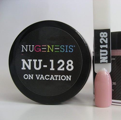 NuGenesis Nail Dipping Powder Color 1.5oz/43g Jar - (NU128 ON VACANTION) Beauty & Personal Care Nugenesis