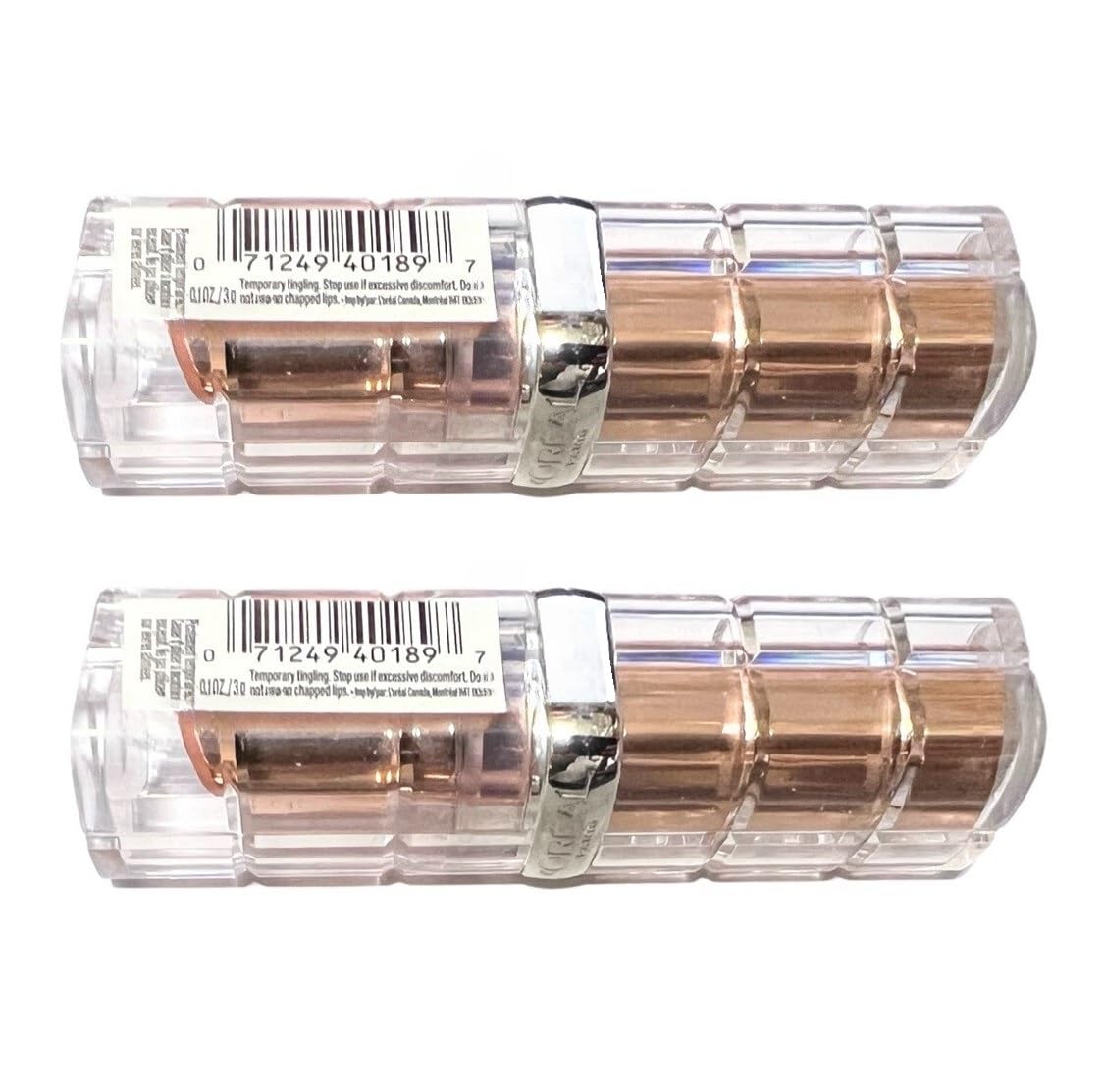 Pack of 2 L'Oreal Paris Colour Riche Plump and Shine Lipstick, Coconut Plump 107