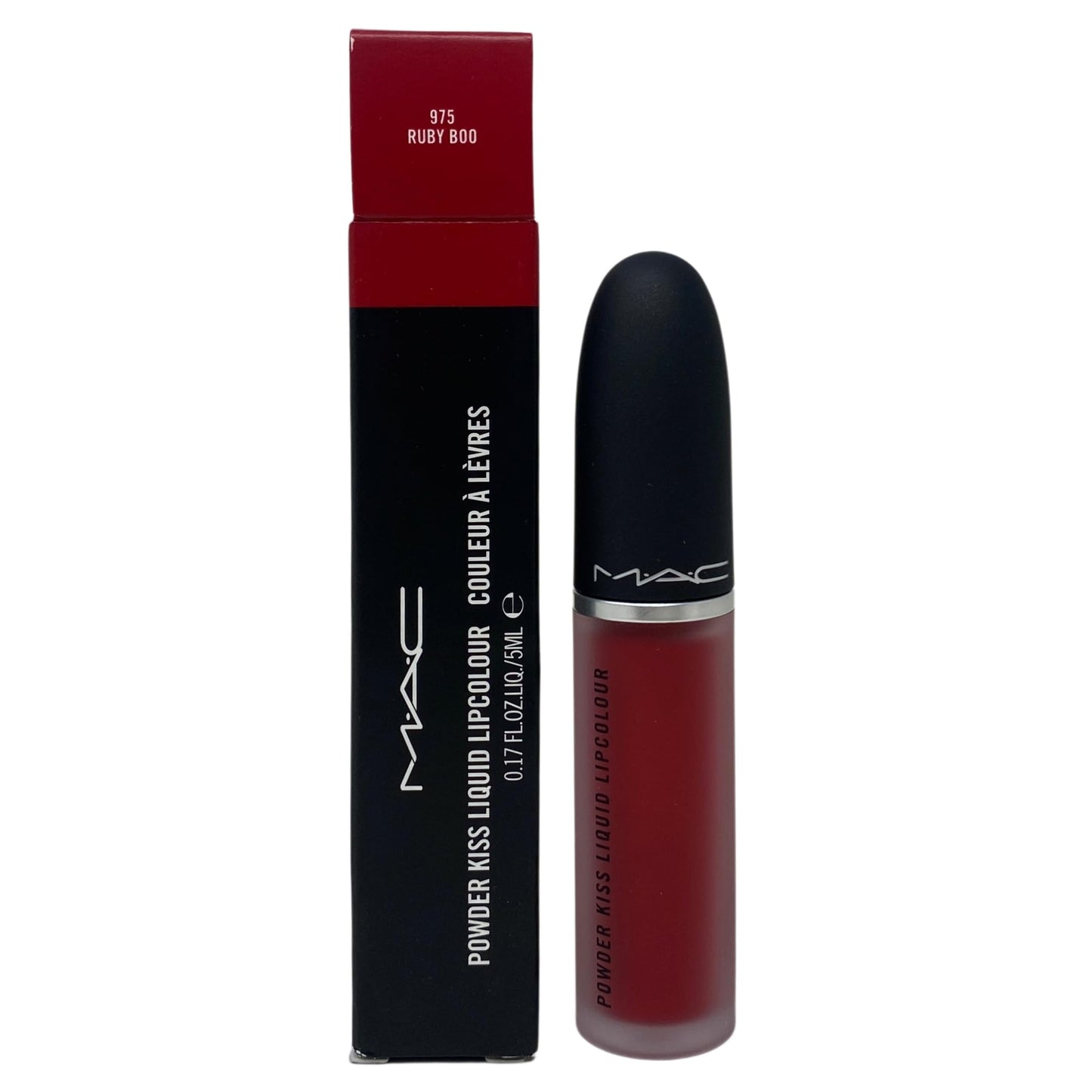 M·A·C Cosmetics Powder Kiss Liquid Lipcolour - 975 Ruby Boo (0.17 fl oz / 5 mL)
