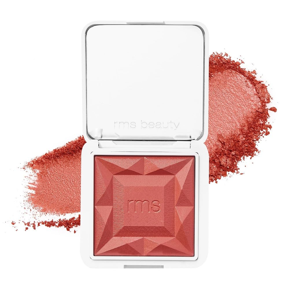 RMS Beauty Redimension Hydra Powder Blush - Hydrating Mineral Powder Blush with Buildable Natural Color, Lightweight Long-Lasting Finish, Clean