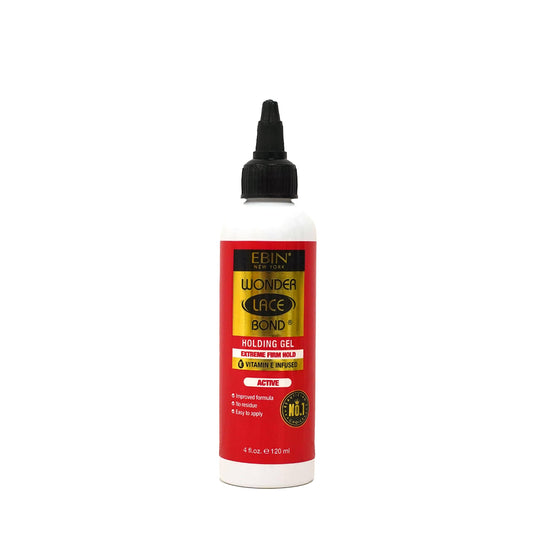 EBIN NEW YORK Wonder Bond Holding Gel 4oz/ 120ml - Active (Extreme Firm Hold) | Quick Drying, Improved Formula Provides All-Day Hold, Easy to Apply