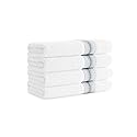 Aston & Arden Aegean Ombre Hand Towels - Pack of 4 - Oversized Ultra Soft Thick & Absorbent, 100% Ringspun Turkish Cotton Bathroom Towel for Spa…