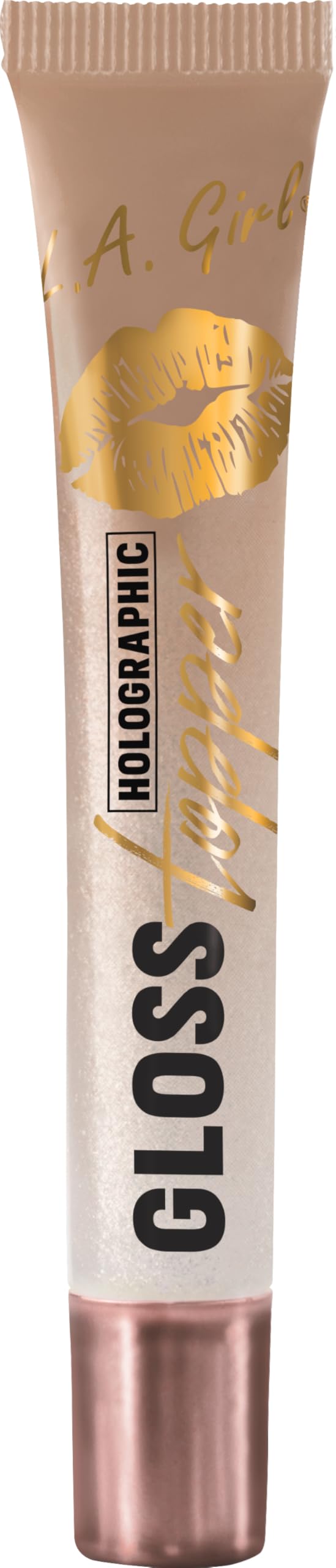 L.A. Girl Gloss Topper, Spark of Romance (Holographic Rose Gold) GLG579