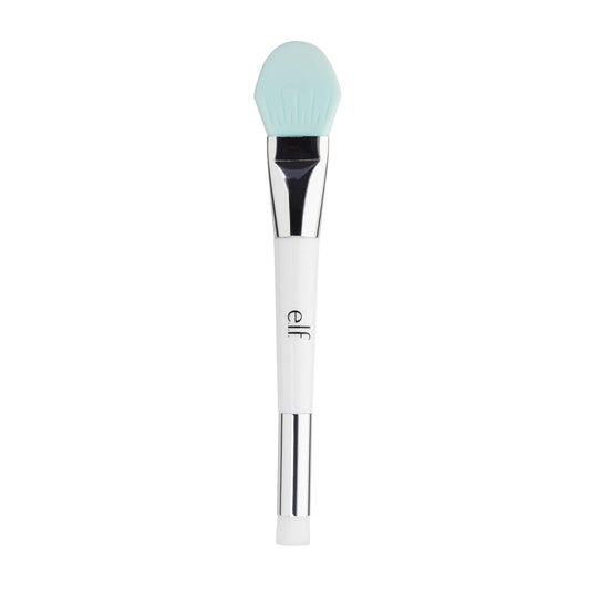 e.l.f., Pore Refining Brush and Mask Tool, Silicone Spatula, Gentle, Versatile, Applies Foundation Mess-Free, Removes Dirt and Makeup, Blends, Easy