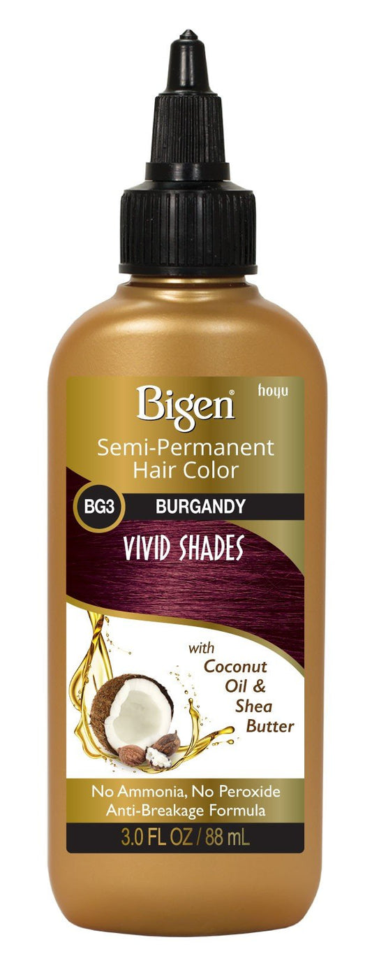 Bigen Semi-Permanent Haircolor #Bg3 Burgundy 3 Ounce (88ml) (2 Pack)