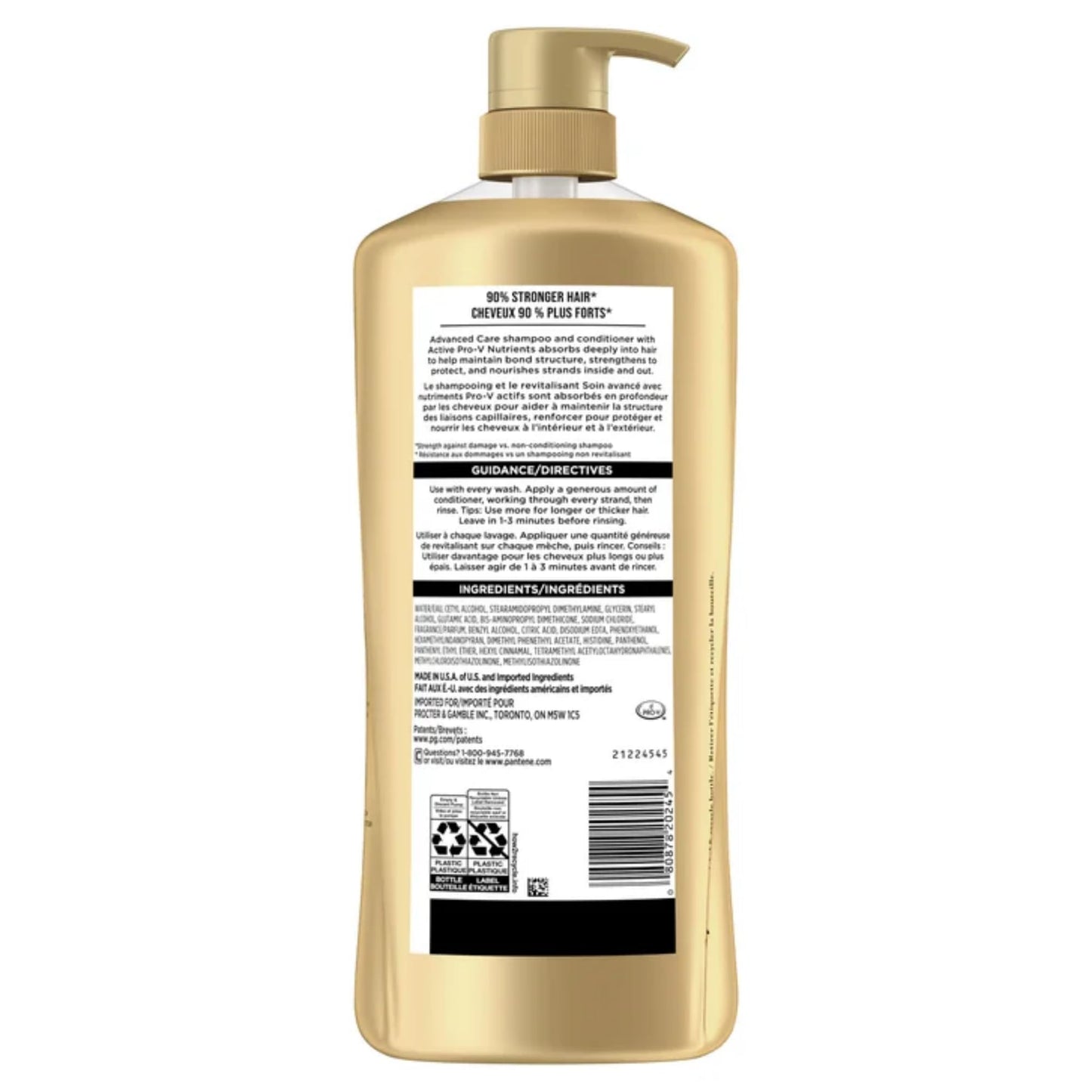 ZENVOIRA Wellness Bundle includes Pantene Advanced Care Conditioner, 5 in 1 Moisture, Smooth, Lightweight, Strength, Color Vibrancy, 38.2 Ounce - Pack