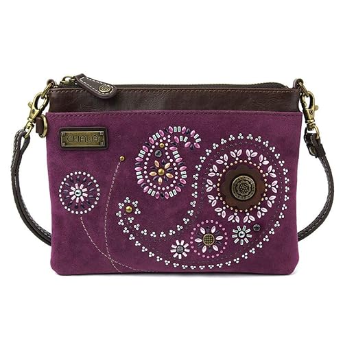 Chala Handbags Paisley Dazzled Mini Crossbody Handbag