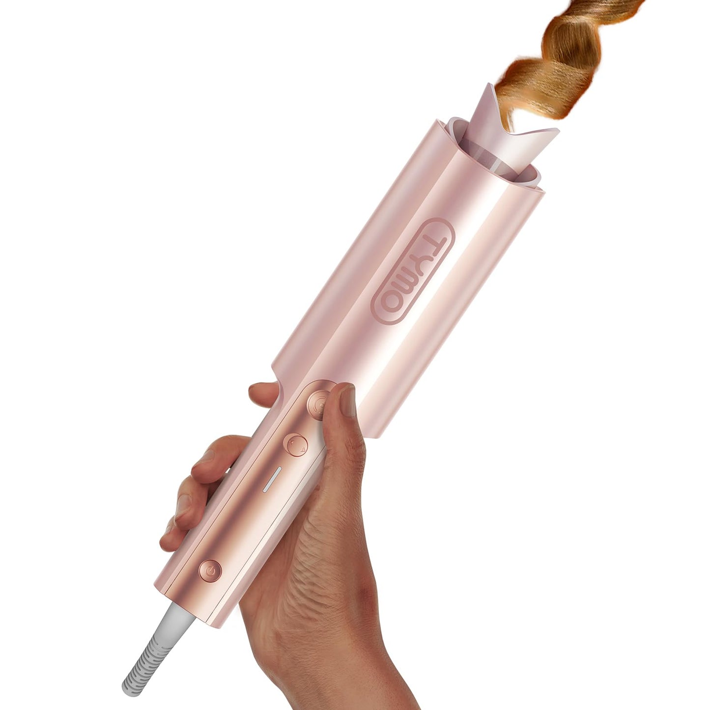 TYMO CurlPro Plus Automatic Rotating Curling Iron - Upgraded Long Barrel Curling Wand for Long Hair, Ceramic Hair Curler for Women, Anti-Scald, 600M Beauty and Personal Care TYMO