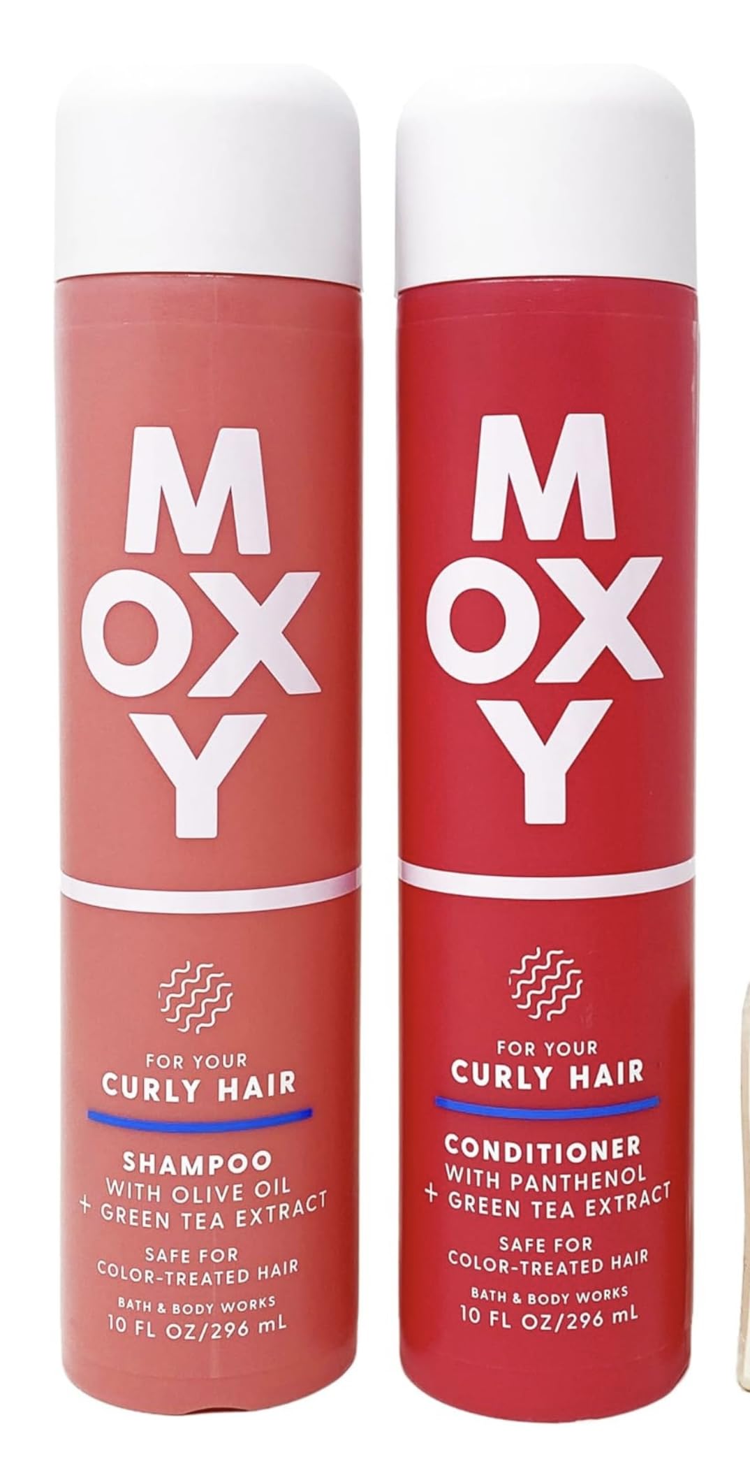 Bath & Body Works Moxy Shampoo + Conditioner Set, 10oz Each Bottle (Straight Hair), Off White