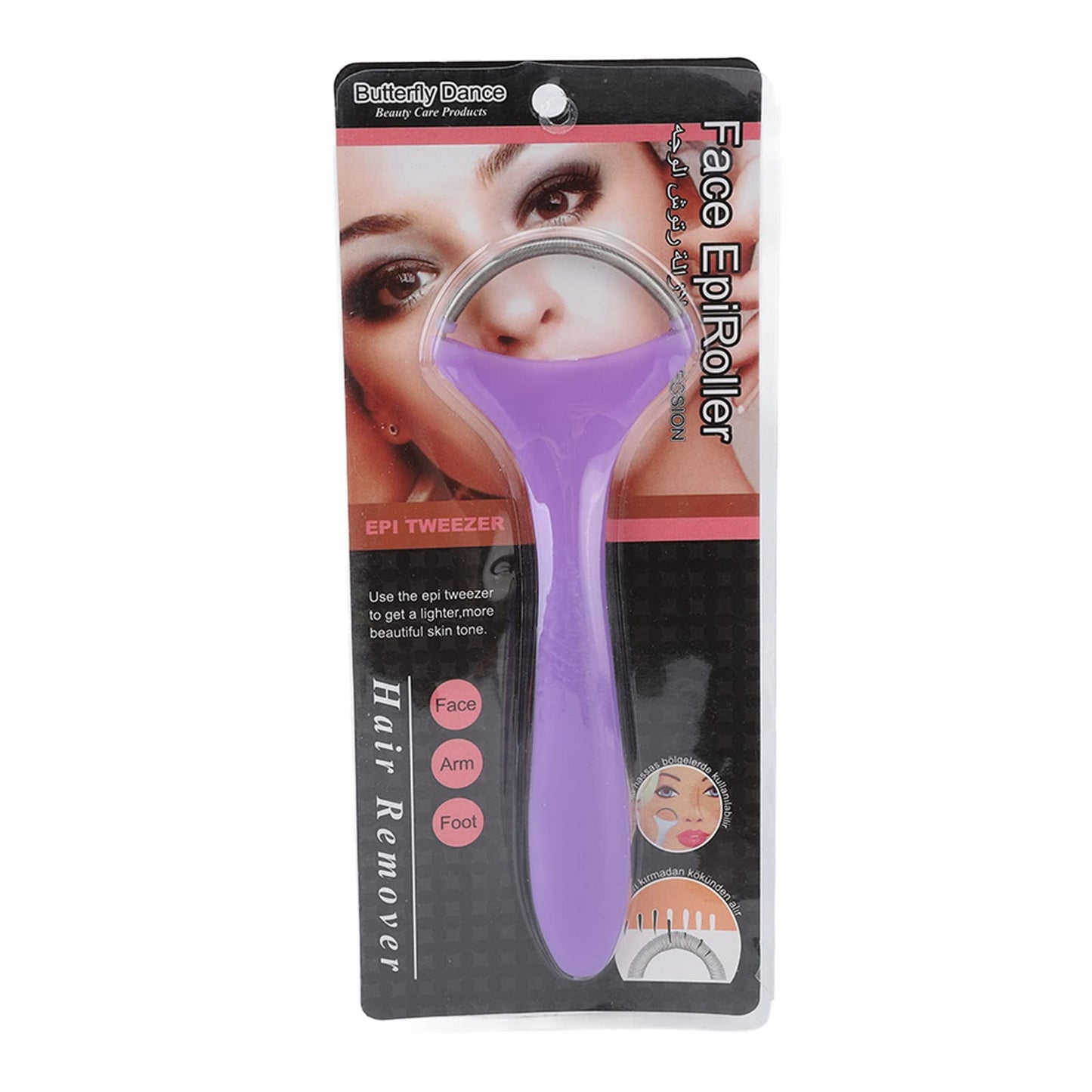 2pcs Spring Hair Remover, Portable Hair Removal Spring Face Hair Roller Threading Epilator Manual Epilator Face Shaver for Women Chin Cheek Mustache Beauty and Personal Care GOTOTOP
