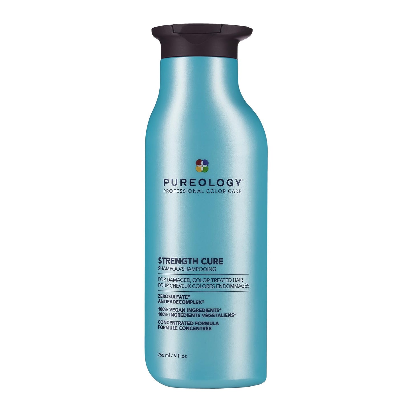Pureology Strength Cure Shampoo - For Damaged or Color Treated Hair, Hair Repair, Reduces Damage & Seals Split Ends, Protects Color Vibrancy, Vegan Beauty and Personal Care Pureology