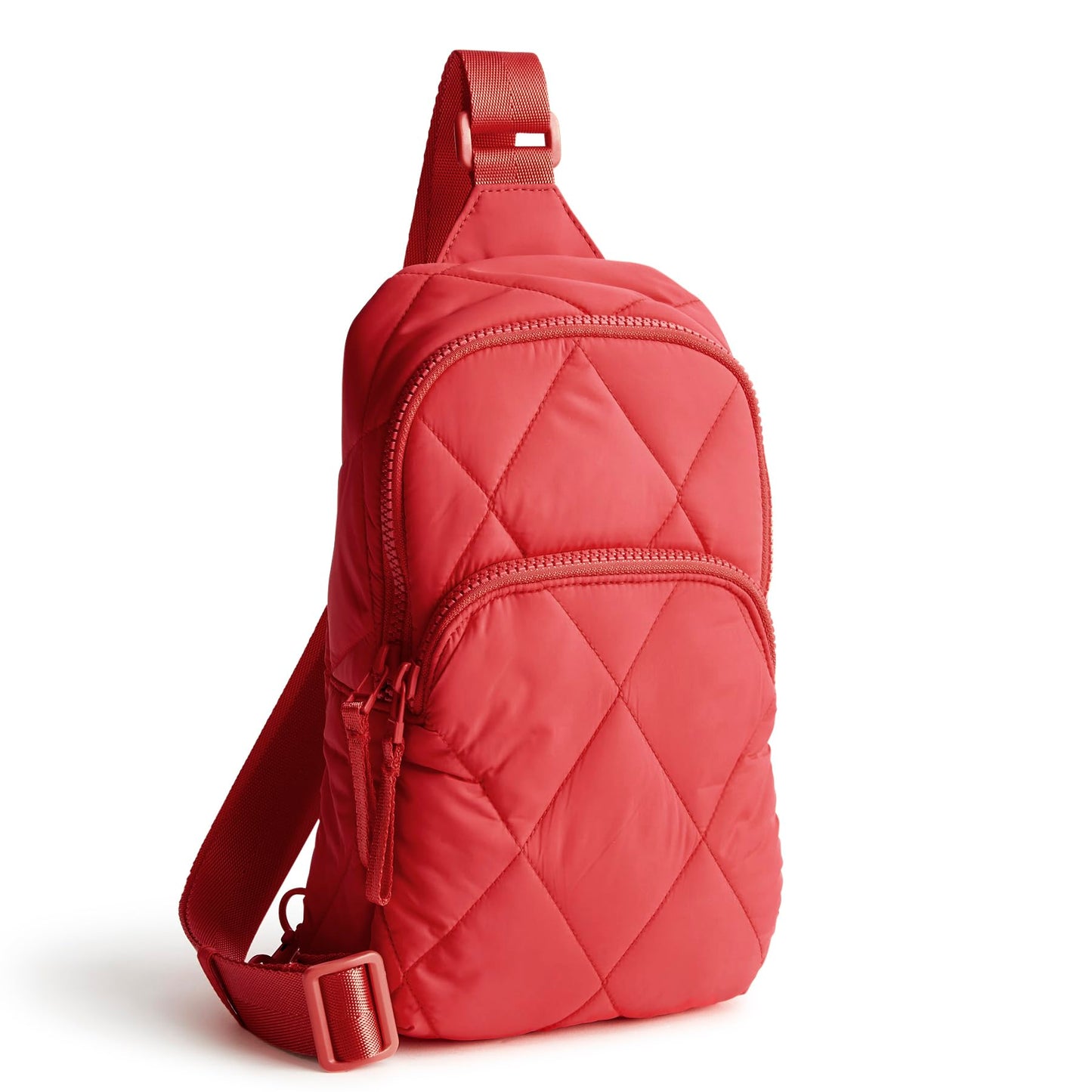 Vera Bradley Women's Featherweight Lorman Sling Backpack Bag, Cayenne, One Size