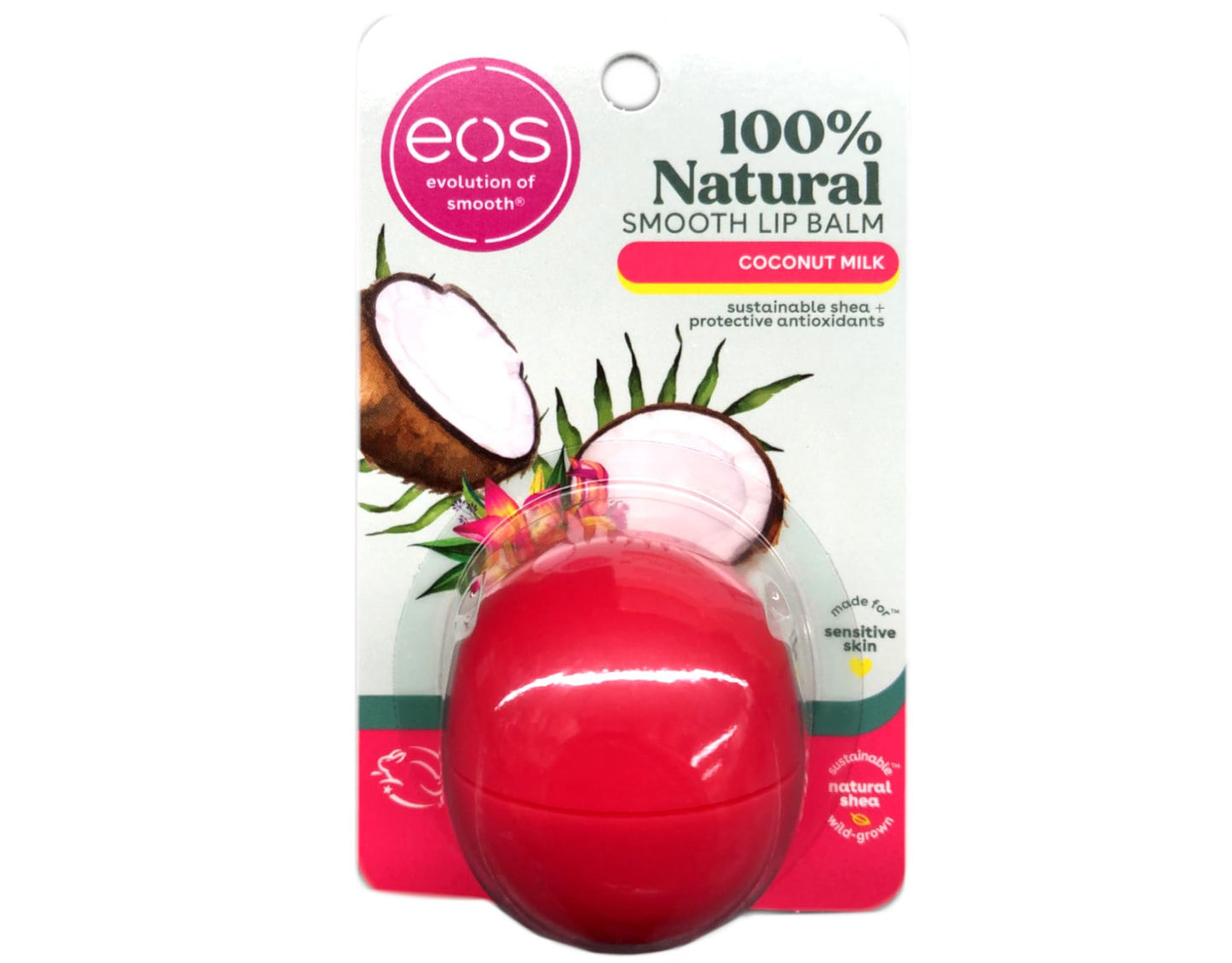 EOS Super Soft Shea Lip Balm, Coconut Milk 0.25 oz (Pack of 8)