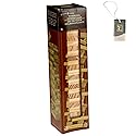 KS Tumbling Tower Game 72 Pieces Challenging Building Blocks Wood Stacking Balancing Backpacking Night Game for House Parties Holiday Travel Set -…