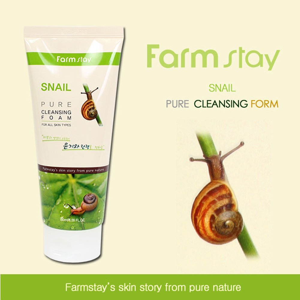 Farm Stay Korean Pure Snail Foam Cleanser [ 180ml / 6.09oz ] ????