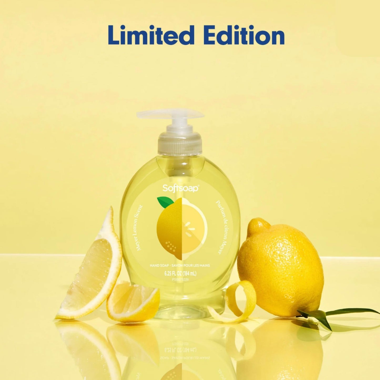 Softsoap Liquid Hand Soap with Pump, Limited Edition Summer Scents, 6.25 Fl Oz, 6 Pack (Lemon)