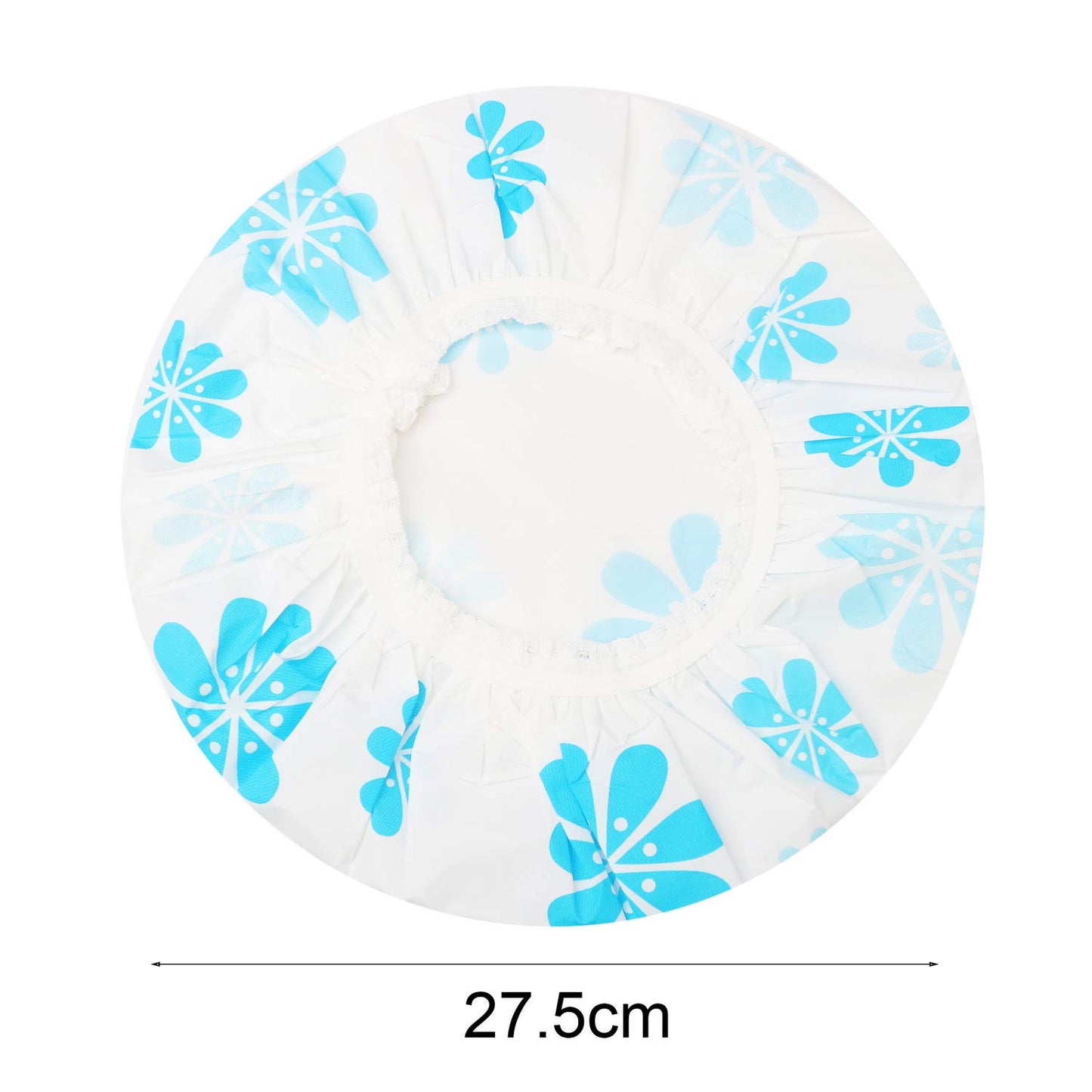 Shower Caps, 3 Pcs Waterproof Bath Caps Plastic Reusable Shower Caps Elastic Band Bath Hair Hat for Women Ladies Spa Salon