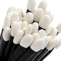 100 Pcs Black Small Eyeshadow Applicators Eye Shadow Sponge Applicator Sticks Eye Makeup Applicators Sponge Tip Make up Applicators Eyeshadow Brushes