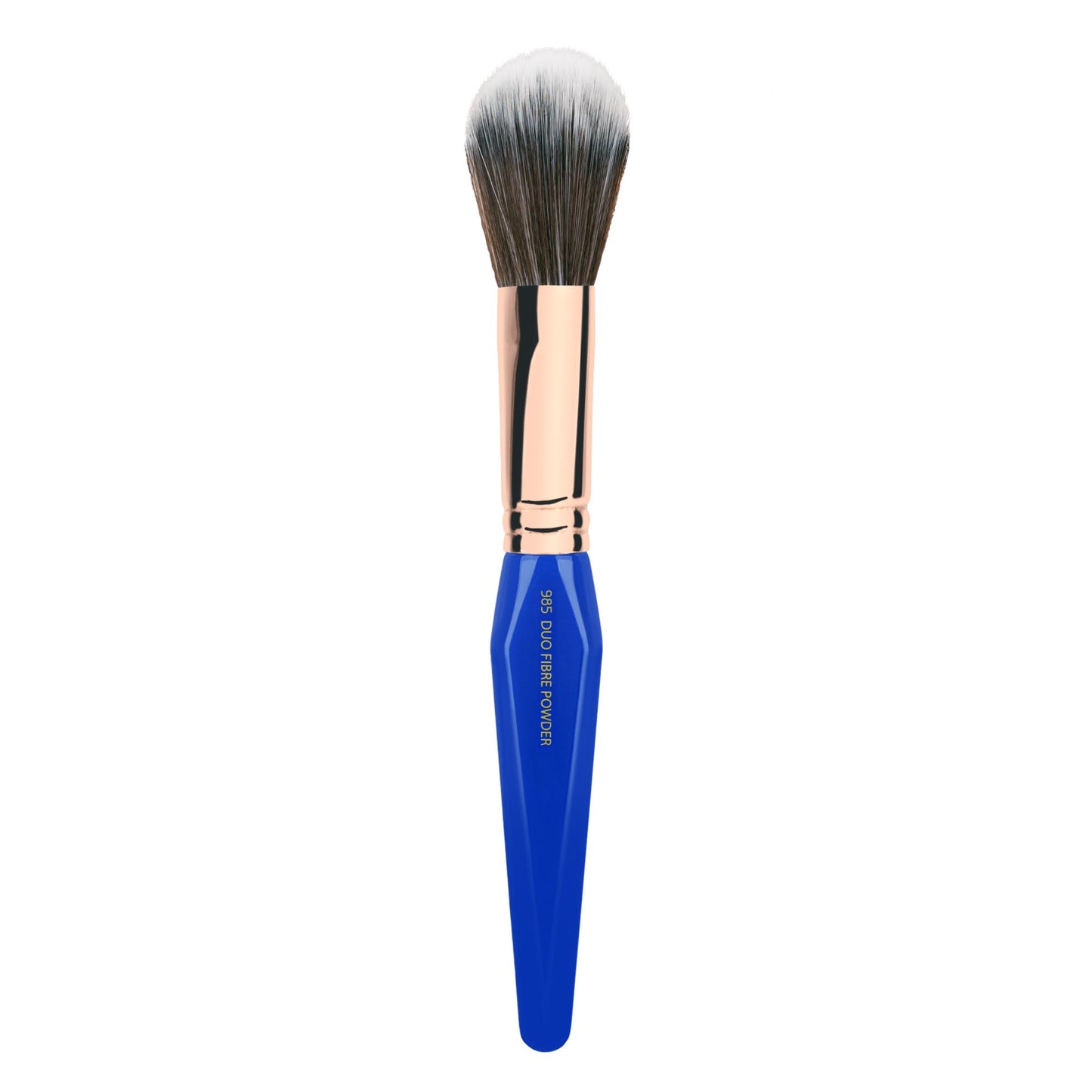 Bdellium Tools Professional Makeup Brush - Golden Triangle 985 Duo Fibre Powder - With All Vegan and Soft Synthetic Fibers, For Lightweight Powder