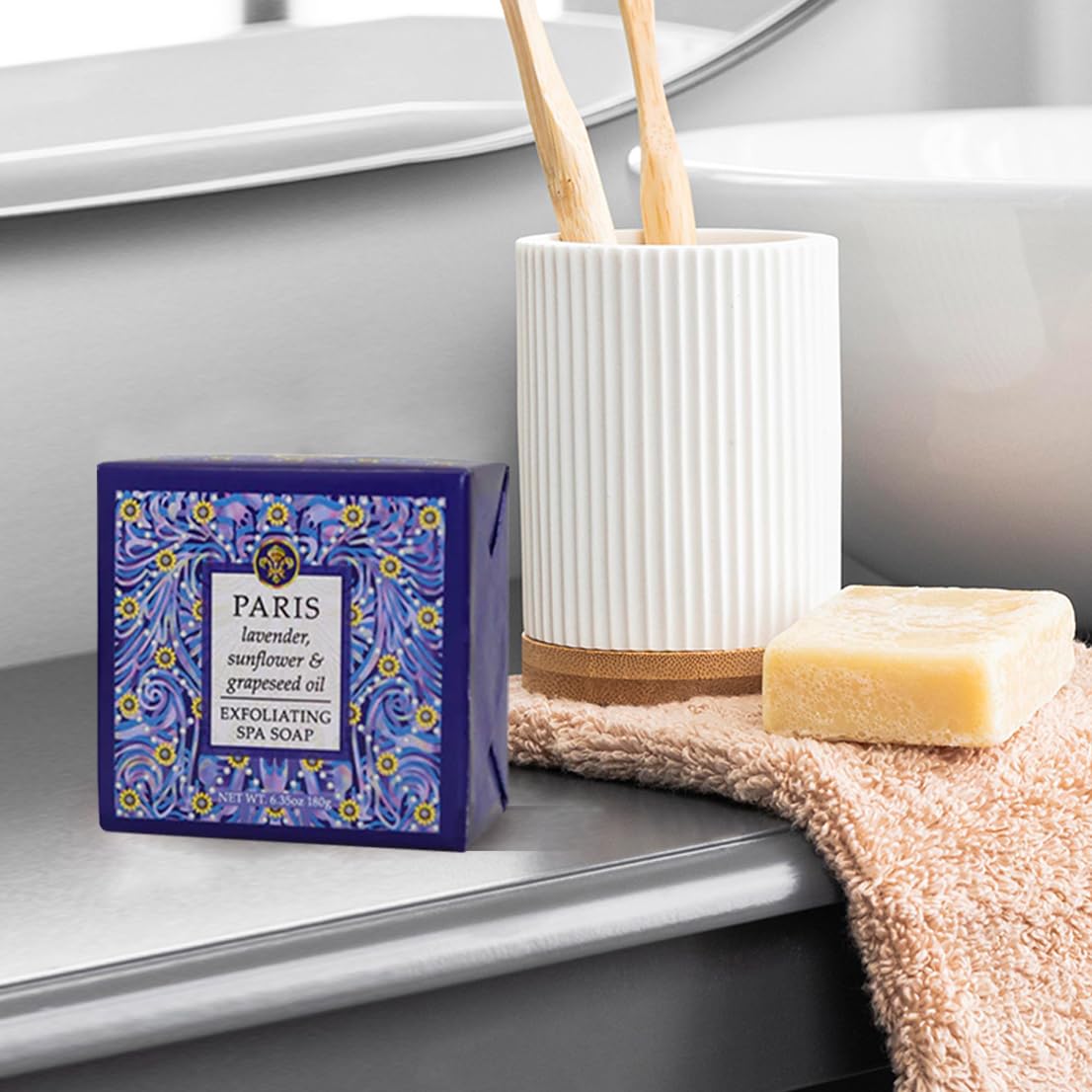 Greenwich Bay Trading Company Destination Collection: Paris (6.35oz Soap Square)
