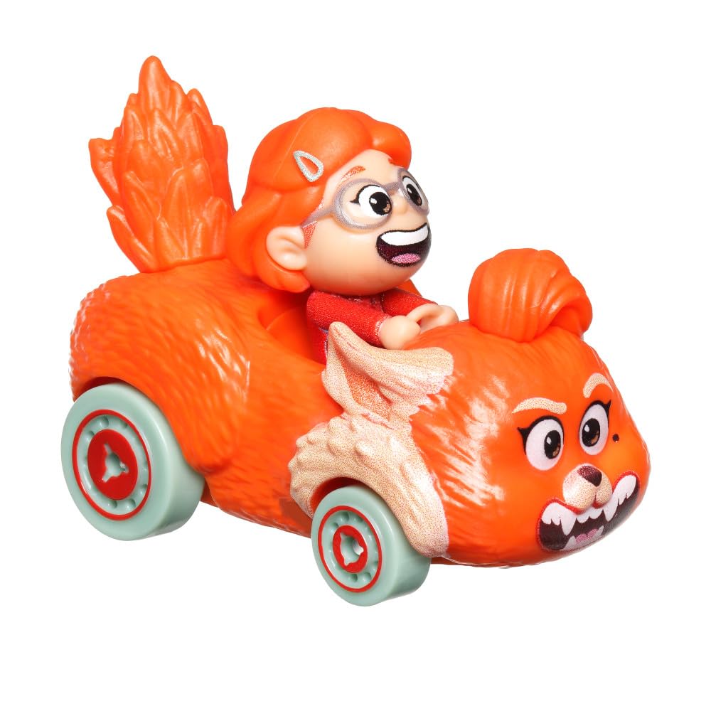 Hot Wheels RacerVerse Mei with Red Panda Ming 1:64 Scale Toy Car Optimized Track