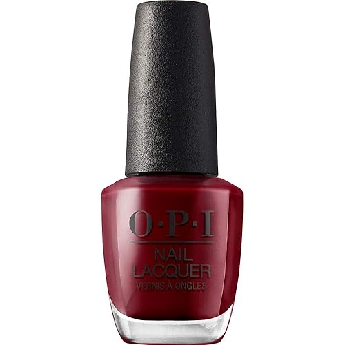 OPI Nail Lacquer We the Female | Opaque Dark Red Crème Chip Resistant Nail Polish | Washington DC Collection