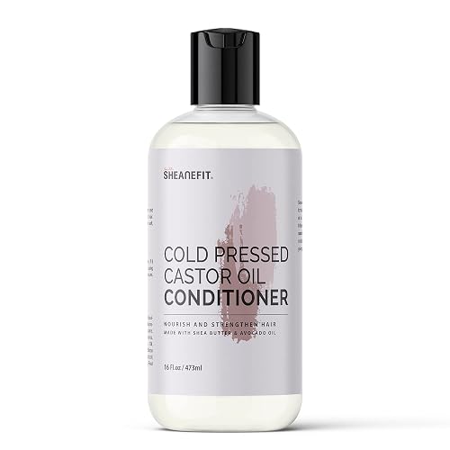Sheanefit Cold Pressed Castor Oil Daily Shampoo Conditioner 16oz (Castor Oil Conditioner - 16oz)