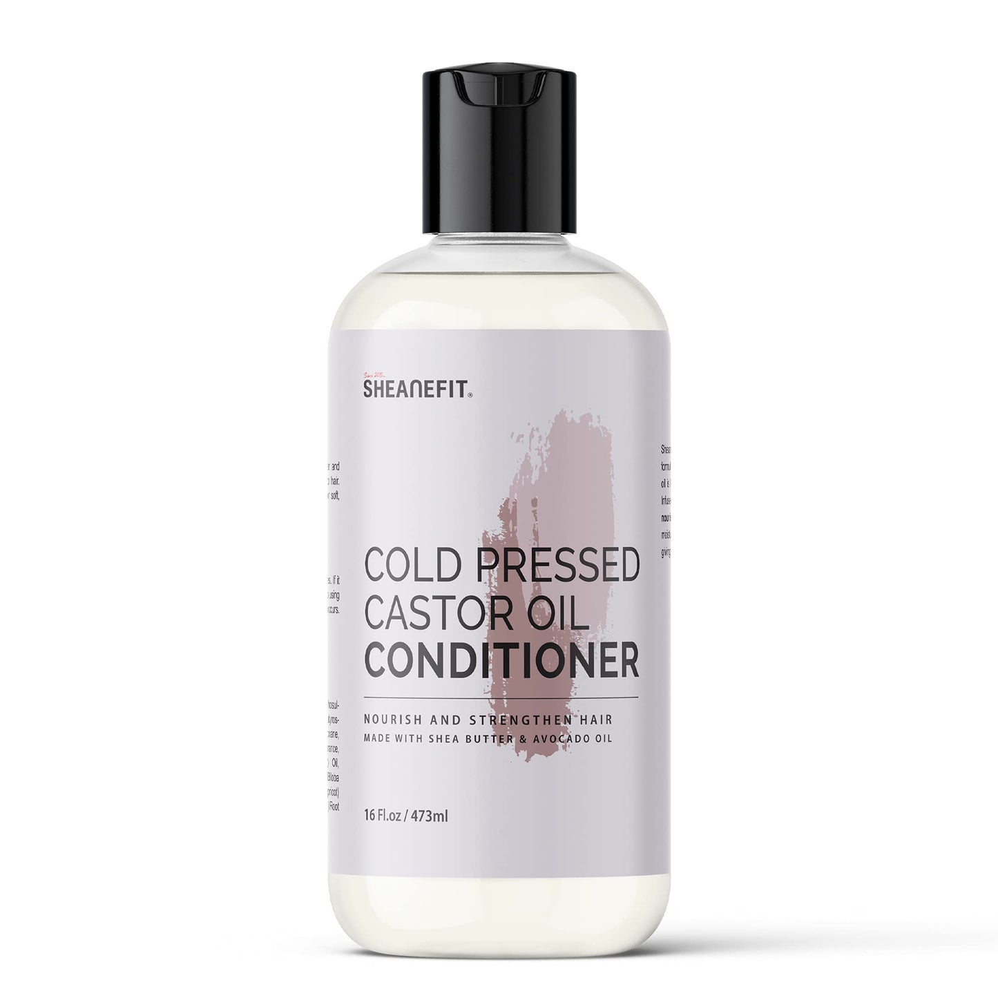 Sheanefit Cold Pressed Castor Oil Daily Shampoo Conditioner 16oz (Castor Oil Conditioner - 16oz)