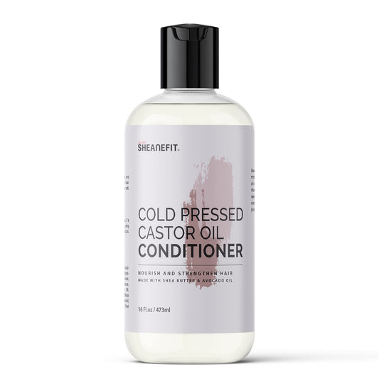Sheanefit Cold Pressed Castor Oil Daily Shampoo Conditioner 16oz (Castor Oil Conditioner - 16oz)