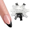 Oval Easy French Smile Line Nail Art Manicure Edge Trimmer Nail Cutter Acrylic Tool with 9 Sizes, HJ-NAT185-FS03