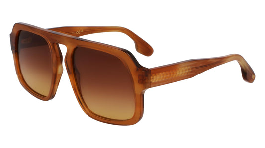 Victoria Beckham VB674S 773 Honey Brown Horn 53/19/140 Women's Sunglasses