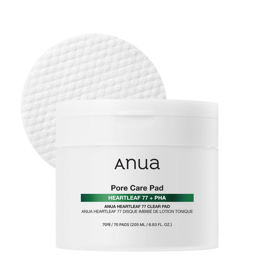 ANUA Heartleaf 77 Toner Pad 70 Sheets, PHA Dead Skin Care Low pH with Korean toner pads, Daily exfoliating, Quick & Easy Facial Mask With Hearleaf