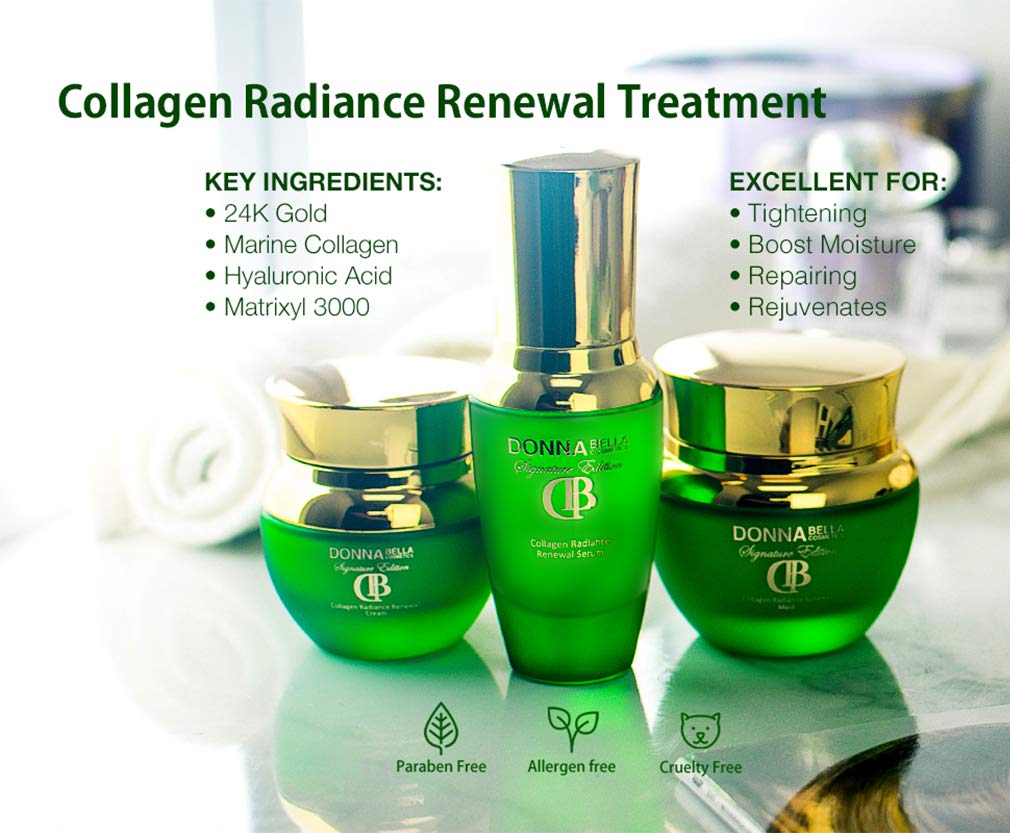 Collagen Serum with Retinol - Best Anti Aging and Anti Wrinkle Serum with Retinol and Hyaluronic Acid - Donna Bella Cosmetics Signature Collagen Serum
