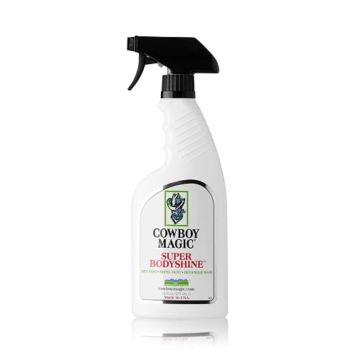 Cowboy Magic Super Bodyshine Fast Dry Repel DUST DETANGLE Hair 16 Ounce