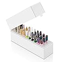 Makartt Nail Drill Bits Holder,Dustproof Stand Displayer Organizer Container Case 30 Holes drill bit holder nail tech Professional Nail art Tools(Not