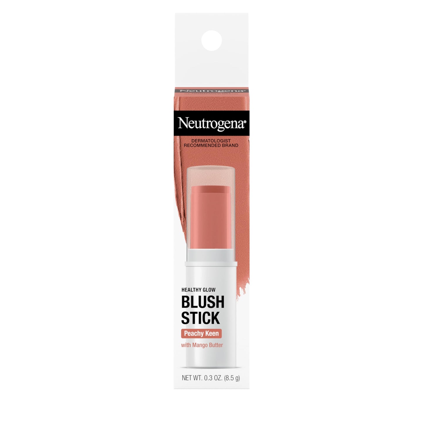 Neutrogena Healthy Glow Blush Stick, Easy to Use Lightweight Makeup, Ultra Creamy Cheek Color with Mango Butter Leaves Skin with a Natural Looking
