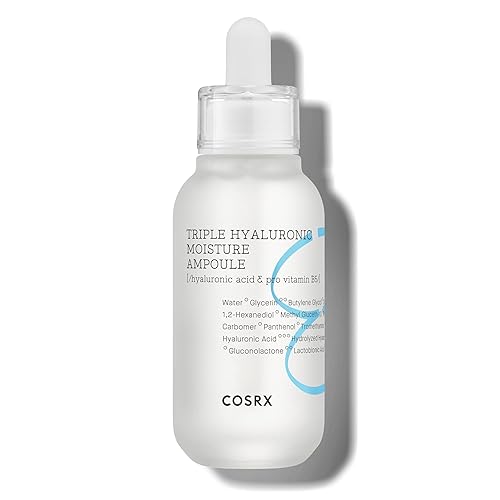 COSRX Hydrium Triple Hyaluronic Moisture Ampoule, 40ml / 1.35 fl.oz | Hyaluronic Acid Viscous Serum | Korean Skin Care, Animal Testing Free, Paraben