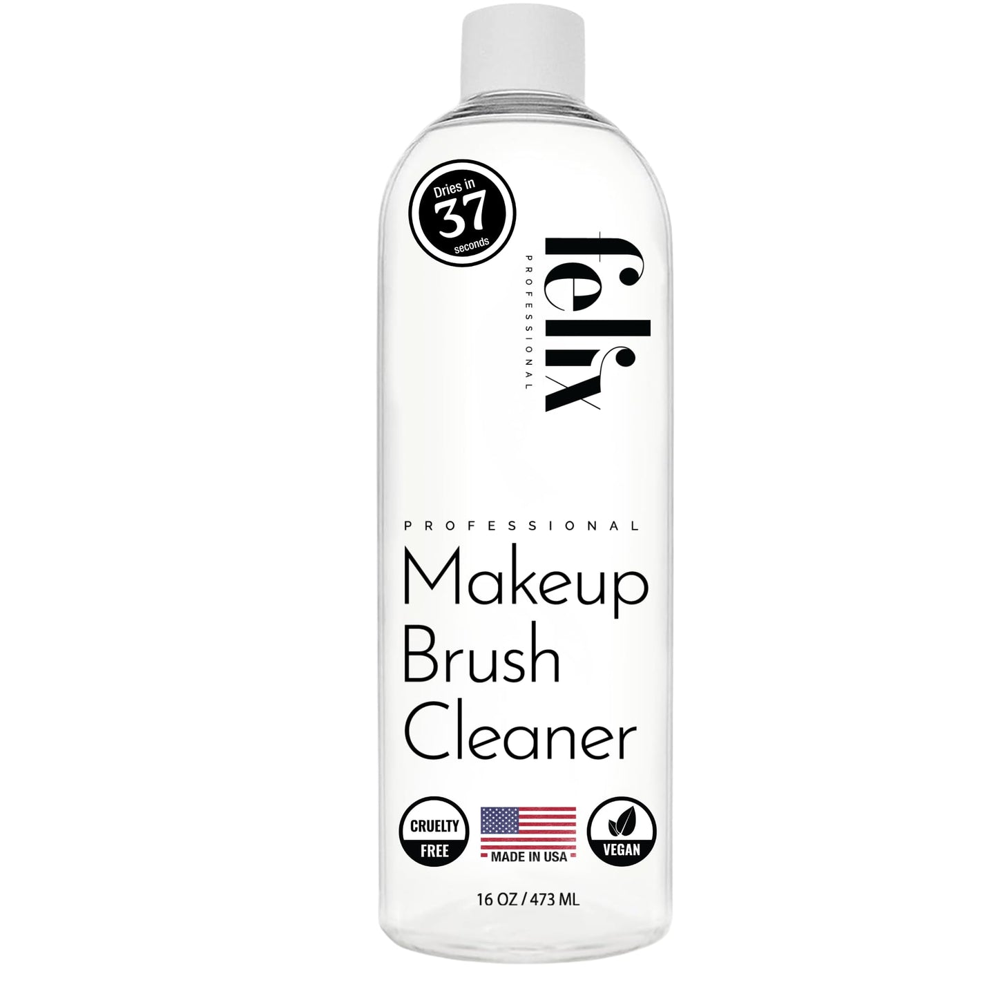 Felix Professional Makeup Brush Cleaner - Deep clean Rinse Free Quick Dry - Ideal for Cleaning and Odorizing Natural and Synthetic Make-up Brushes (16