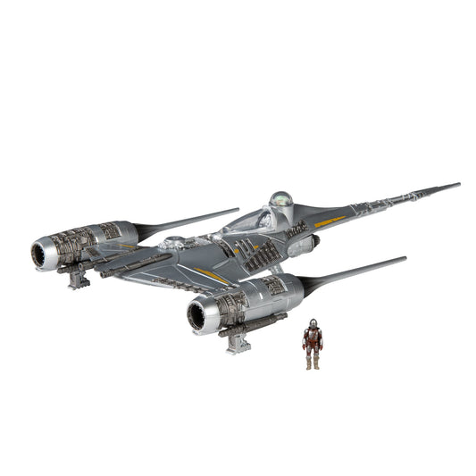 Star Wars Micro Galaxy Squadron The Mandalorian's N-1 Starfighter - 5-Inch Starfighter Class Vehicle with 1-Inch Micro Figure Accessory