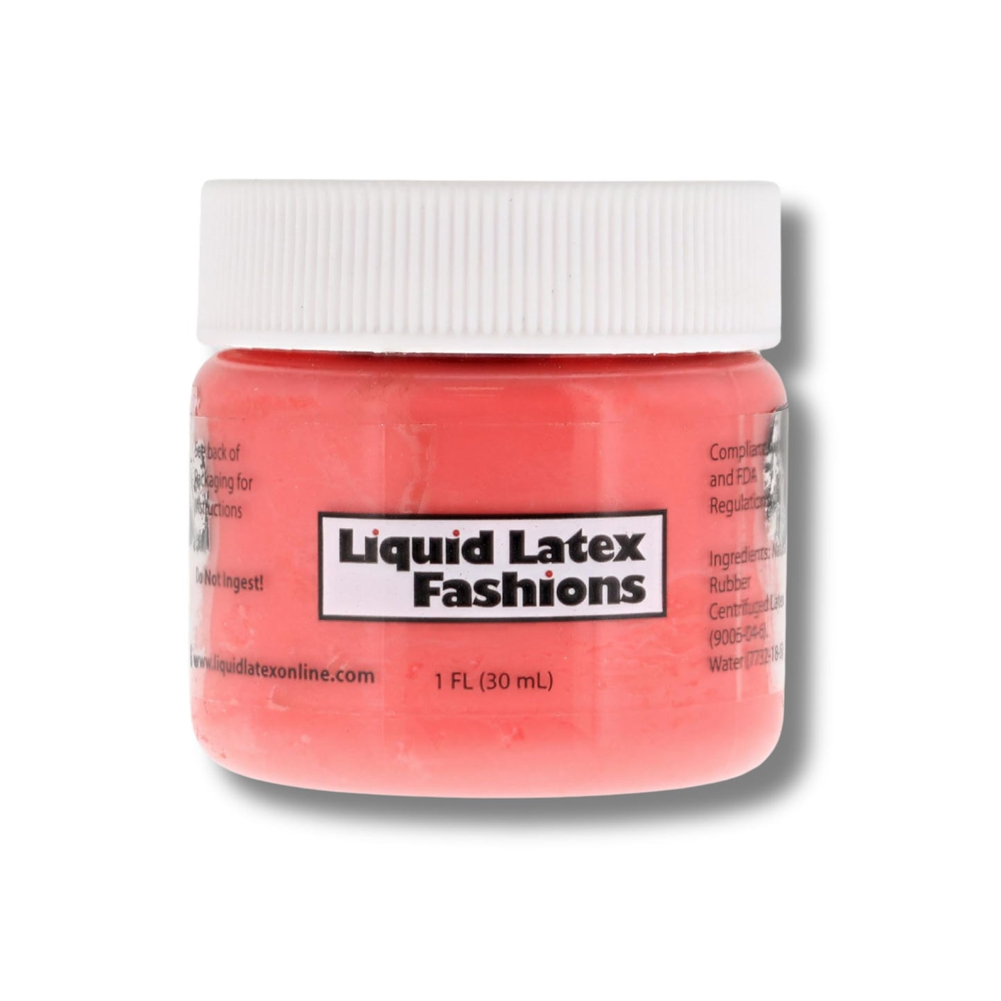 Day of the Dead Liquid Latex Kit- Four 1 fl oz (Yellow • Red • White • Black) + 4 Precision Brushes - Festivals, Parties, Cosplay