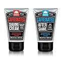 Pacific Shaving Company Caffeinated Shaving Cream & Aftershave Set - Shave Kit for Men - Antioxidant + Caffeine Enriched Shave Cream + Aftershave…