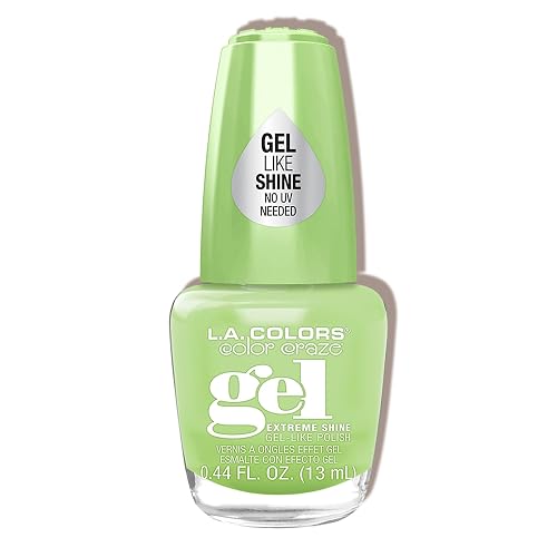 L.A. COLORS Creamy Neon Gel Polish, Lucky CNL224 Beauty & Personal Care L.A. COLORS