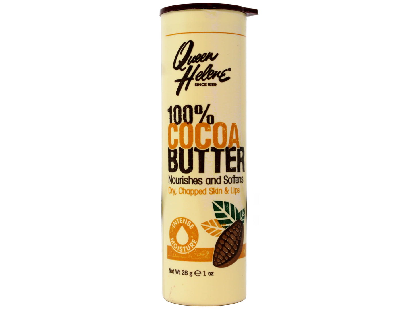 Queen Helene Cocoa Butter Moisturizing Kit, Face + Body Crème 15 oz and 100% Cocoa Butter Lip Balm 1 oz for Dry Skin and Lips