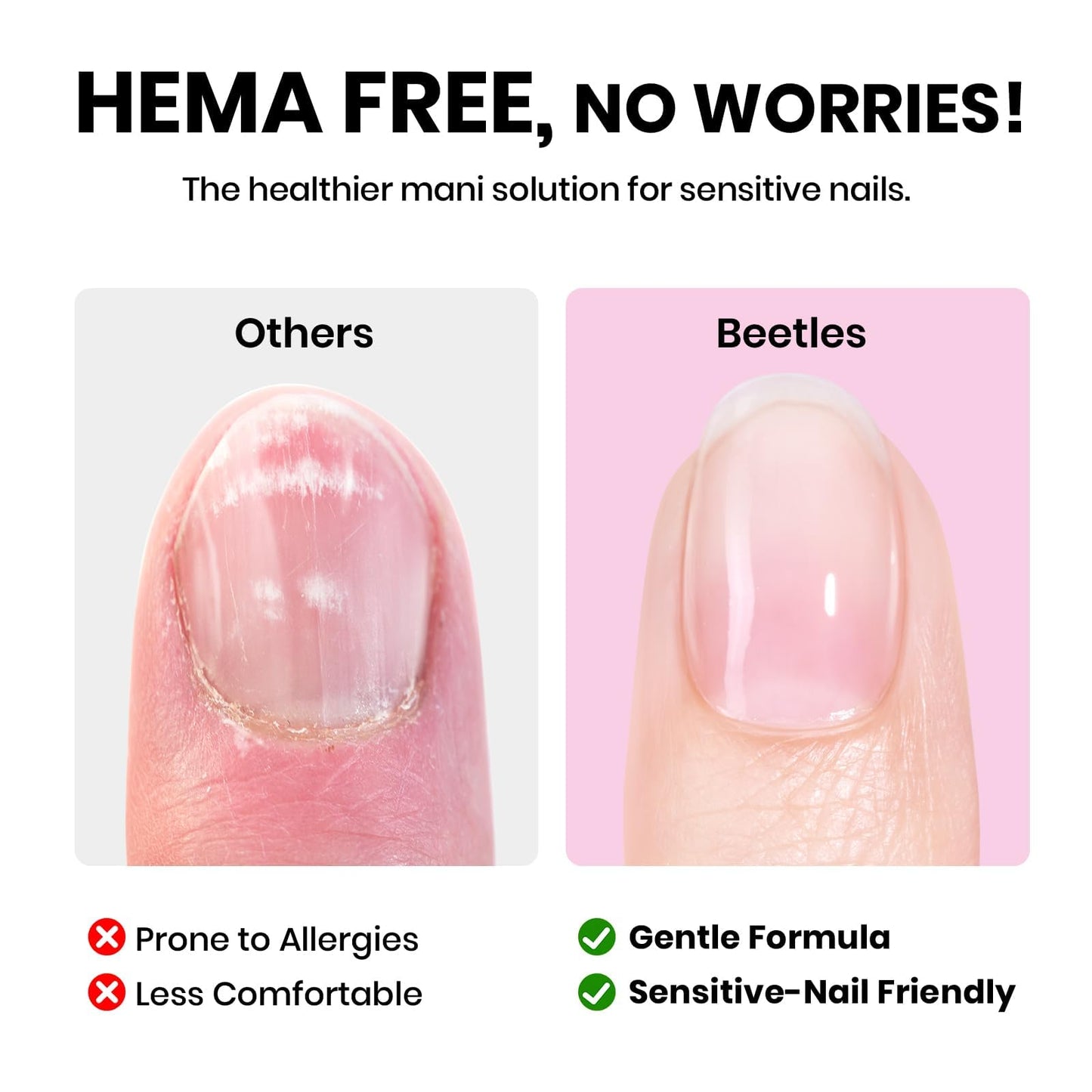 Beetles Gel Base and Top Coat Set with Matte Top Coat - 3 Pcs No Wipe Gel Nail Polish Kit, Glossy & Matte Finish, HEMA Free UV LED Soak Off Long Beauty and Personal Care beetles Gel Polish