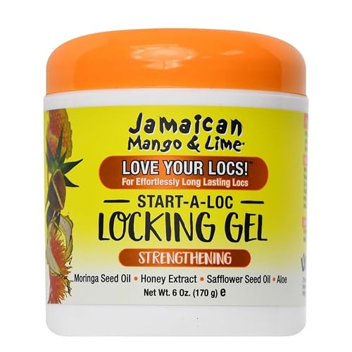 Jamaican Mango & Lime Love Your Locs Start-A-Loc Gel - Extra Hold & Shine for Locs, Twists & Braids - Long-Lasting Styling for Natural Hair