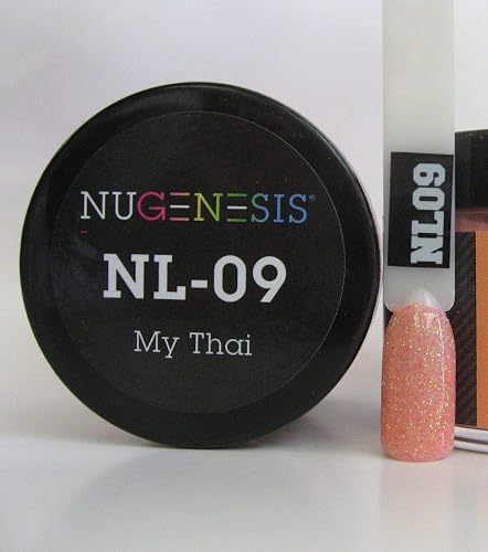 NuGenesis Nail Dipping Powder Color 1.5oz/43g Jar - (NL09 MY THAI) Beauty & Personal Care Nugenesis