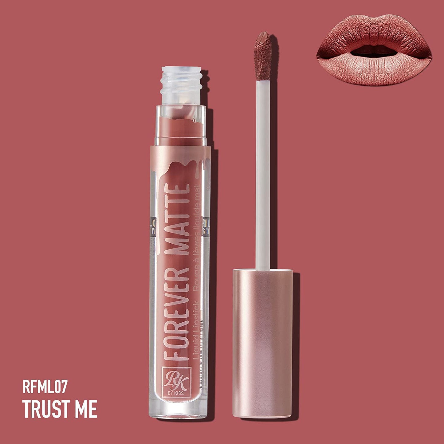 Ruby Kisses Forever Matte Liquid Lipstick - RFML07 (Trust Me)