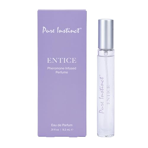 Pure Instinct ENTICE The Original Pheromone Infused Essential Oil Perfume Cologne - For Her Women - TSA Ready (Spray Bottle 0.31 Fl. Oz./9.2mL) Beauty & Personal Care Pure Instinct