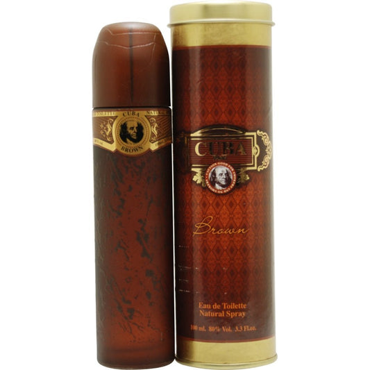 Cuba Brown FOR MEN by Cuba - 3.3 oz EDT Spray