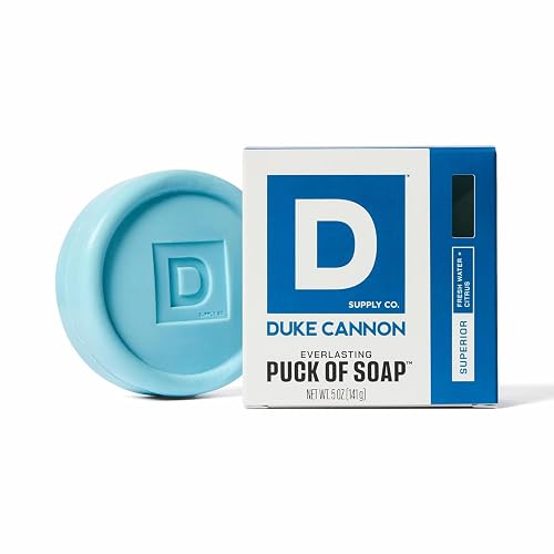 Duke Cannon Supply Co. Bar Soap Puck - Men's Rounded Bar Soap With Masculine Scents - Hydrating & Cleansing -Disc-Shaped Mens Soap - All Skin Types